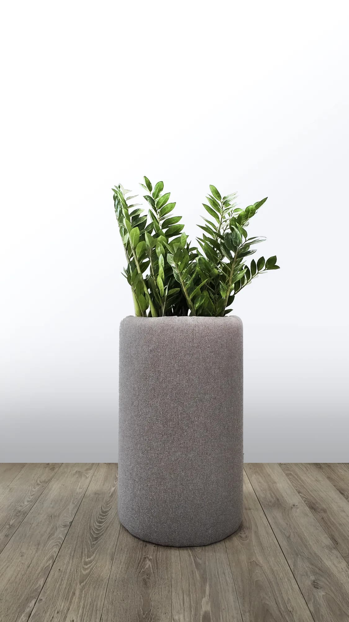 Bac en tissu gris